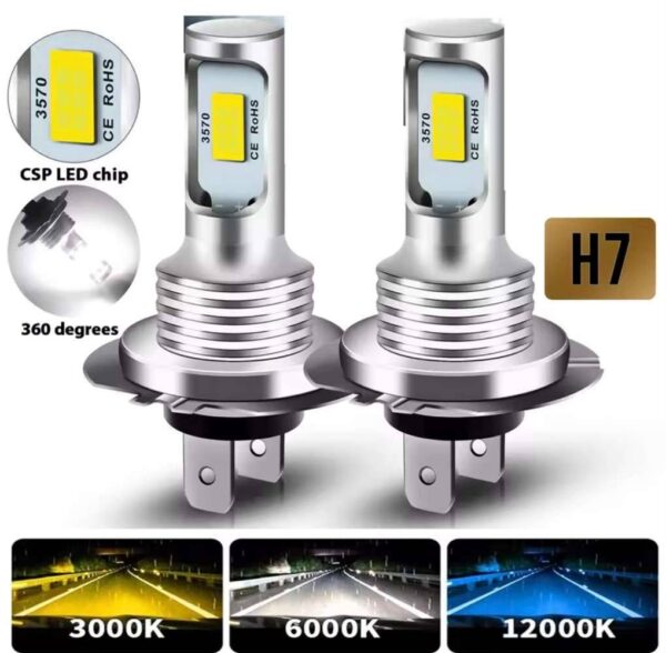 Led Blanc H7 sans Fiche